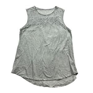 Soft Surroundings Large 100% Cotton Gray Ladies‎ Tank